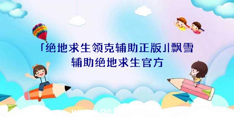 「绝地求生领克辅助正版」|飘雪辅助绝地求生官方